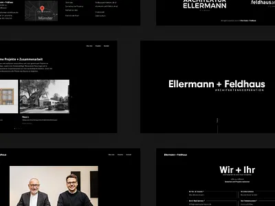 Focus on sustainable architecture. architecture black branding cooperation dark darkmode logo portfolio webdesign website