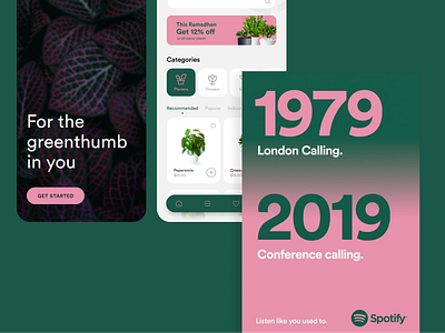 Plant Shop Mobile App design productdesign ui uiux visual design
