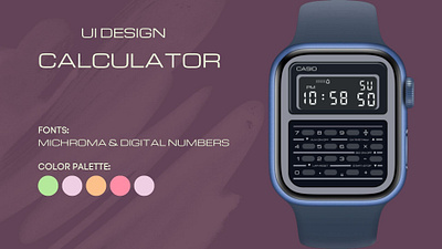 UI Design - Calculator app branding design f figma graphic design illustration ui ux