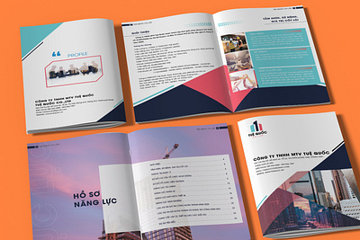 TUE QUOC company Profile graphic design