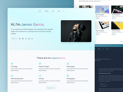 Diffused - Portfolio Website Template clean dark mode landing page minimal personal site portfolio tailwind ui web web design web development website website design