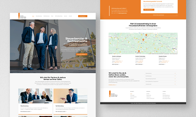 A new digital presence of German law firm KKP. application footer header job application law lawfirm orange recruiting webdesign website wordpress