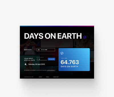Days on Earth Website design branding coupon app design digital management illustration logo ui ux website website design