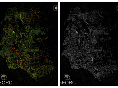 DHAKA CITY Road Network raod road network typography