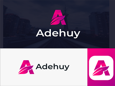 Adehuy Graiden A Letter-Logo Design (Available for sale) 3d adehuy logo app branding design graphic design logo motion graphics ui ux vector