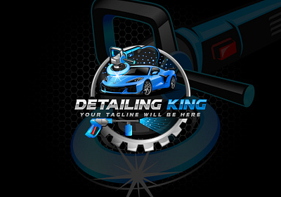 Car Detailing Logo, Car Wash Logo, Car Polish Logo, Detailing car polish logo png