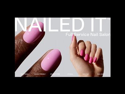 Nailed It™ Brand & UI Exploration branding design digital graphic design typography ui