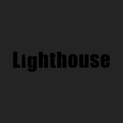 Lighthouse Typography Play after effects animation graphic design typography