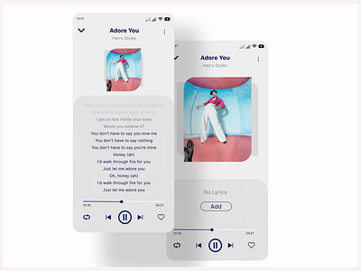 Music player app app design ui user experience user interfaces ux