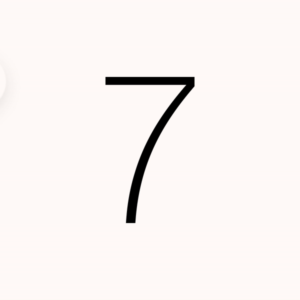 NUMB#RS 7 animation design helvetica illustration minimal number numbers seven simple type typography vector