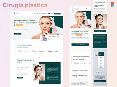 Cirugía plástica 😷 branding design graphic design logo typography ui ux web