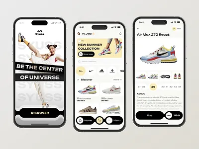 Mobile Apps Sneakers Ecommerce - Syuss adidas shoes design brand ecommerce ui ecommerce home ui ecommerce mobile apps mobile ecommerce design mobile product detail mobile ui ecommerce mobile ui marketplace nike shoes design product card ui product detail product detail ecommerce product detail ui shoes ecommerce mobile ui design shoes store mobile ui shoes ui mobile sneakers collection ui sneakers ecommerce sneakers mobile apps sneakers mobile ui