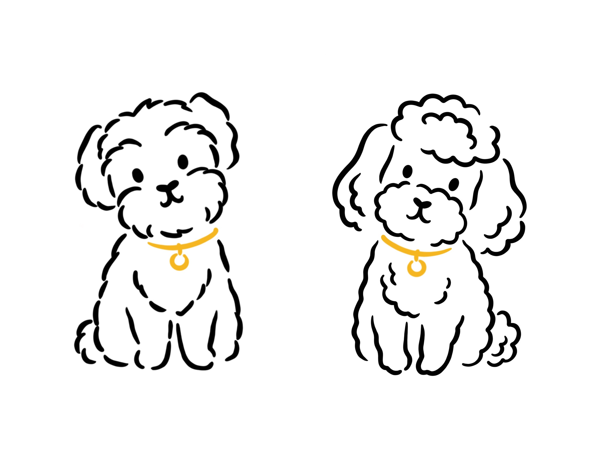 Example of Line Art Vector Icons Or Stickers Doodle