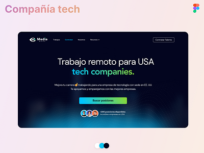 Compañía tech 🧑🏻‍💻 branding design graphic design typography ui ux web