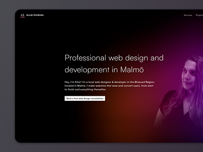 Ellie Studios Website design graphic design website