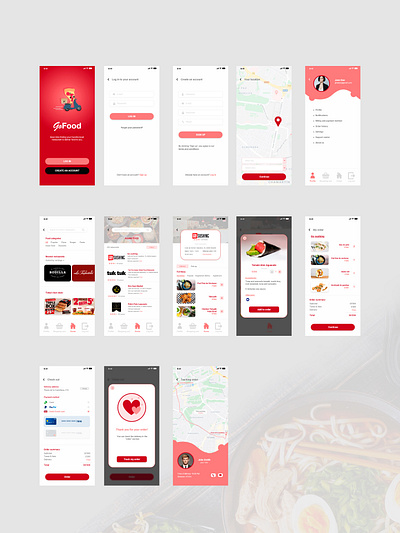 GoFood delivery app delivery app food app food delivery restaurant ui user interface