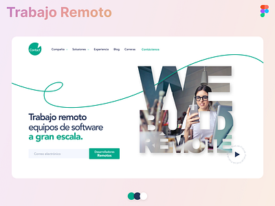 Trabajo Remoto🎙️ branding design graphic design logo typography ui ux web