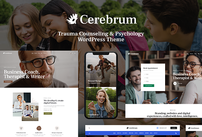 Cerebrum - Trauma Counseling & Psychology WordPress Theme design illustration logo web design web development webdesign woocommerce wordpress wordpress theme wordpress themes