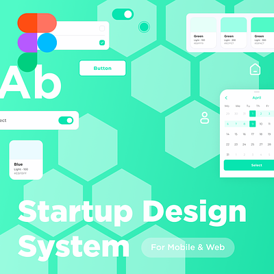 Design System for Startups auto layout design system figma mobile startup startup design styleguide uidesign uxdesign web