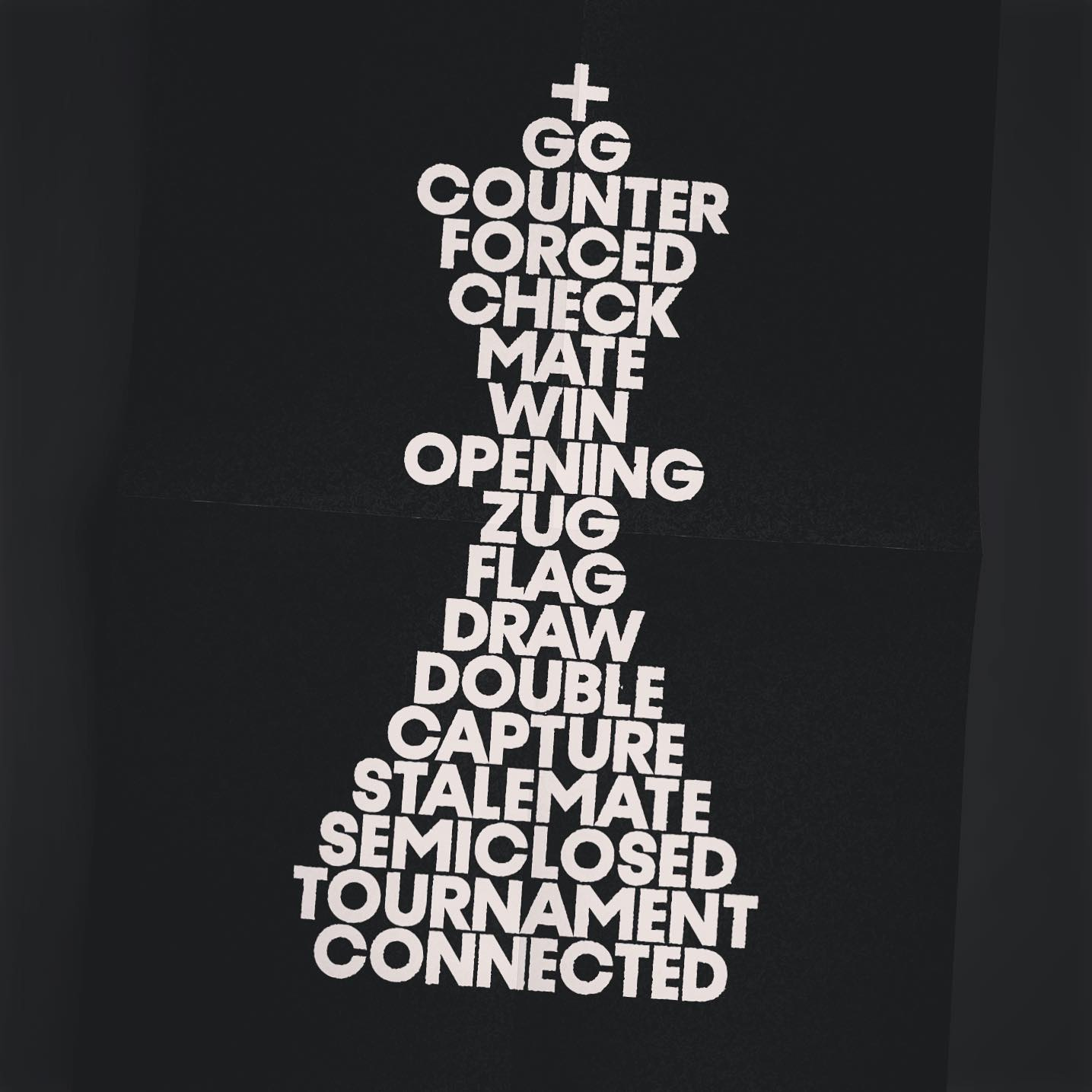 StrangerChess — Type is King checkmate chess font king letters shape terminology typeface typeset typography