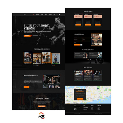 GYM Landing Page. gym landing page.