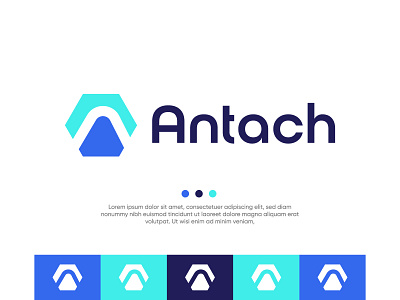 Antach logo brand brand identity brand mark branding icon logo logo design logo designer logo typo logos mark modern logo simple symbol visual identity