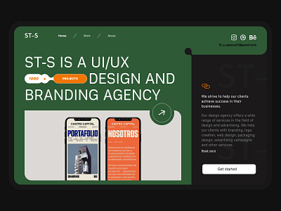 ST_S | Creative Design Agency Landing Page Website 16 agency branding design illustration landing ui uiux ux web