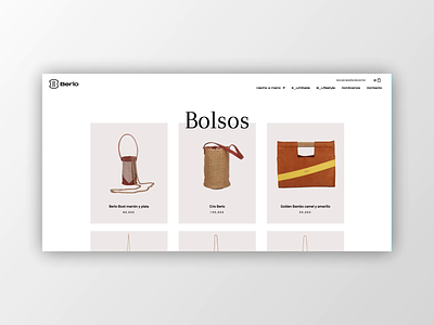 Berlo - Online shop design design ui ux web web desig