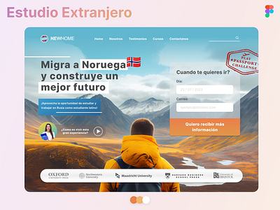 Estudio Extrajero 🏫 branding design graphic design logo ui ux vector web