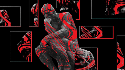 Custodians of Humanity abstract art artwork branding design design work designer gfx graphic design graphic designs greek illustration modern pewdiepie philosophy red statue