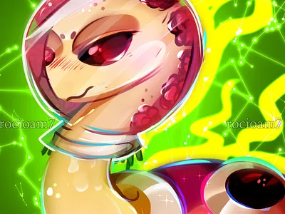 Commission for Figstard (FA) Pokemon character character design comm commission digital art digitalart fantasy illustration pokemon rocioam7