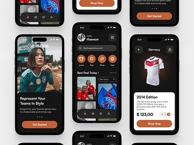 Jerseyin - Fashion Mobile App app design clothes e commerce app ecommerce ecommerce app ecommerce design fashion fashion app minimal mobile app mobile app design online shop online store product shop shopping sport sport apparel sport clothing sportswear