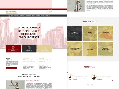 Law Firm Website Landing Page adobe photoshop figma graphic design landing page uiux web design website design