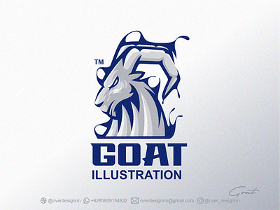 Goat Illustration Logo branding design graphic design identity illustration logo mark tshirt vector