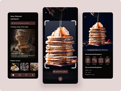 Scan, Discover and Savor with Foodalyze android app branding design food ios iphone nutrition nutritionalvalue scanner ui ux