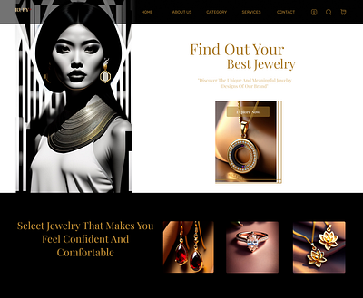 Jewelry Store Website - Landing page hd homepage jewelry landing page ui