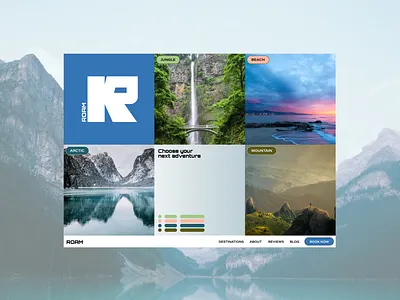 Day 80 - Roam Website travel ui web design