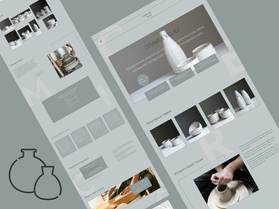 Ceramica Village concept design figmadesign ui vector web design