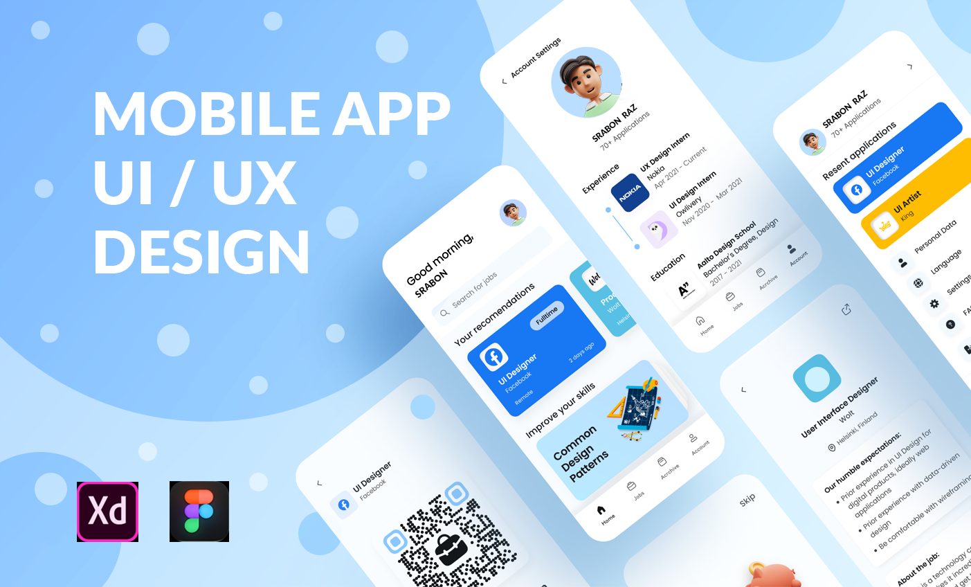 Mobile App UX UI design | App Design | UX UI Design by srabon raz on ...