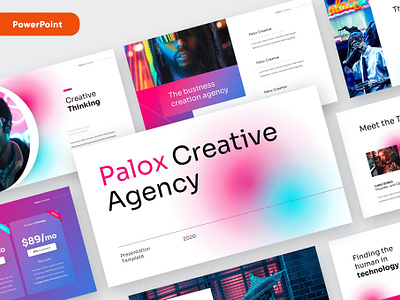 PALOX - Creative Agency Powerpoint Template abstract business clean corporate download google slides keynote pitch deck powerpoint powerpoint template pptx presentation presentation template professional slides template ui ux web website