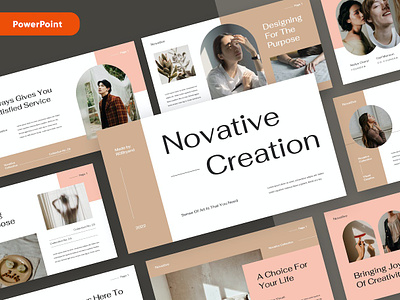 Novative - Creative Portfolio Powerpoint Template abstract business clean corporate download google slides keynote pitch deck powerpoint powerpoint template pptx presentation presentation template professional slides template ui ux web website