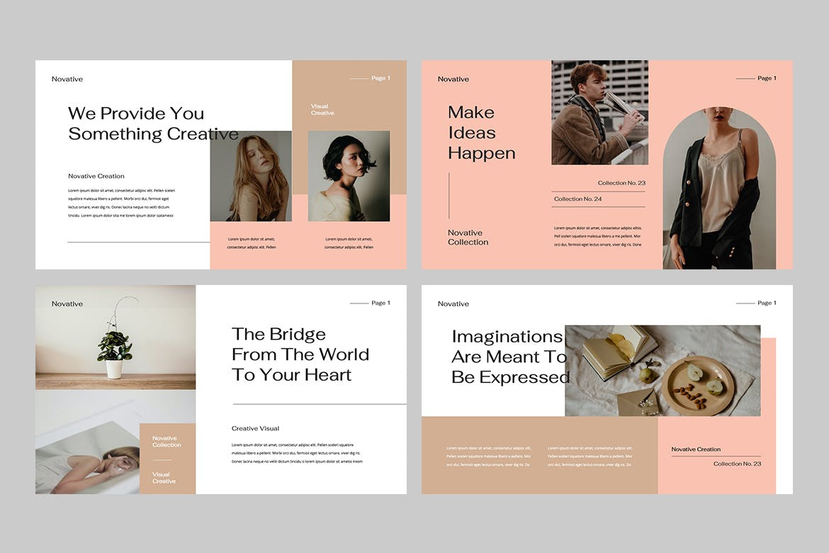 Novative - Creative Portfolio Powerpoint Template by Template Genius on ...