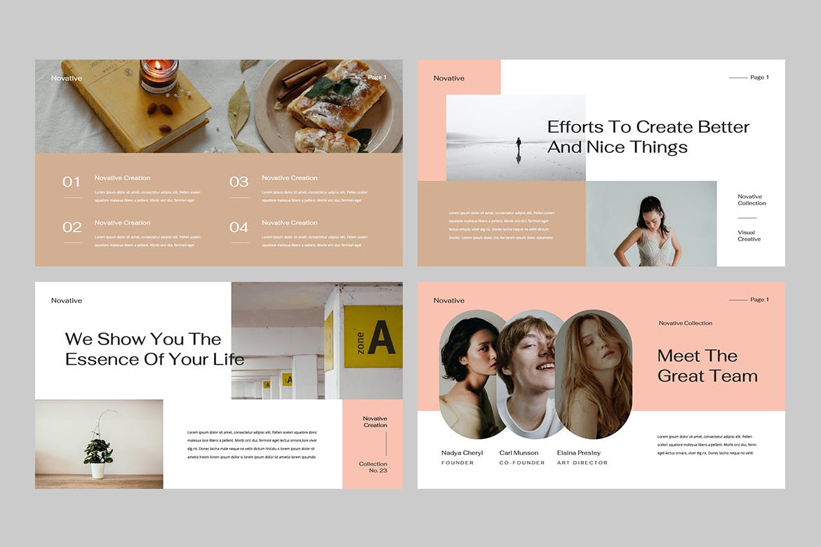 Novative - Creative Portfolio Powerpoint Template by Template Genius on ...