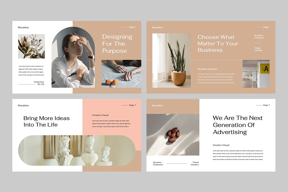 Novative - Creative Portfolio Powerpoint Template by Template Genius on ...