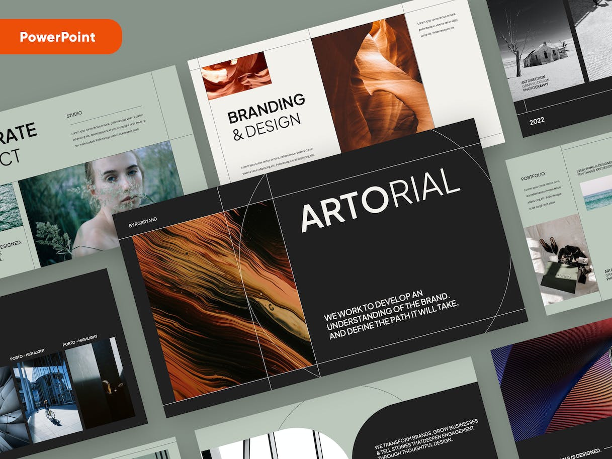 Artorial - Portfolio Powerpoint Template by TMP on Dribbble