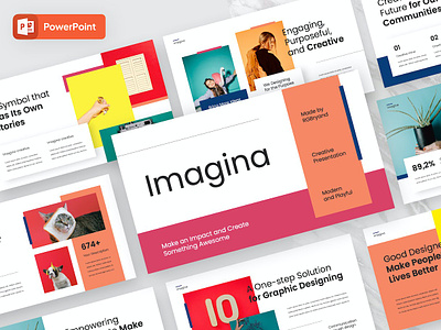 IMAGINA - Creative Modern Powerpoint Template abstract business clean corporate download google slides keynote pitch deck powerpoint powerpoint template pptx presentation presentation template professional slides template ui ux web website