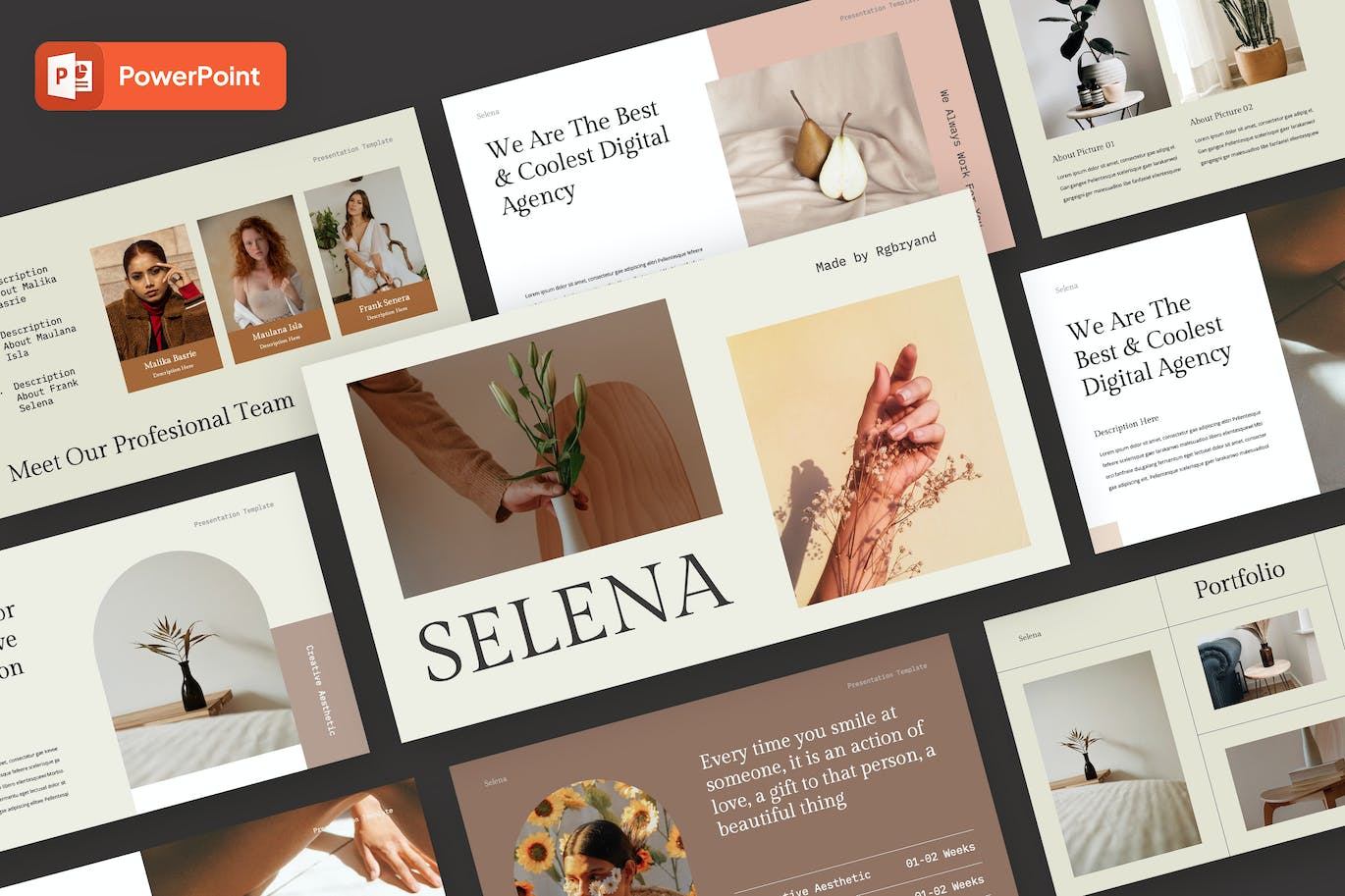 Aesthetic Creative Powerpoint Template abstract business clean corporate download google slides keynote pitch deck powerpoint powerpoint template pptx presentation presentation template professional slides template ui ux web website