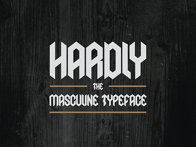 Hardly-Modern Gothic Font blackletter font edgy font gothic font gothic typography