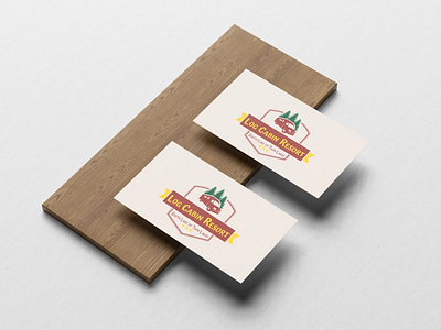 Log Cabin Resort (USA) branding business cards campaign camping design hotel illustration logo nature outdoors print remote stationery tourism vector work