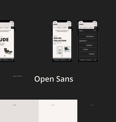 MUDE case study case study design figma mude museum ui uiux web